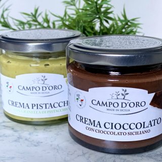 粒々食感が美味！カンポドーロの「チョコレートクリーム」と「ピスタチオクリーム」